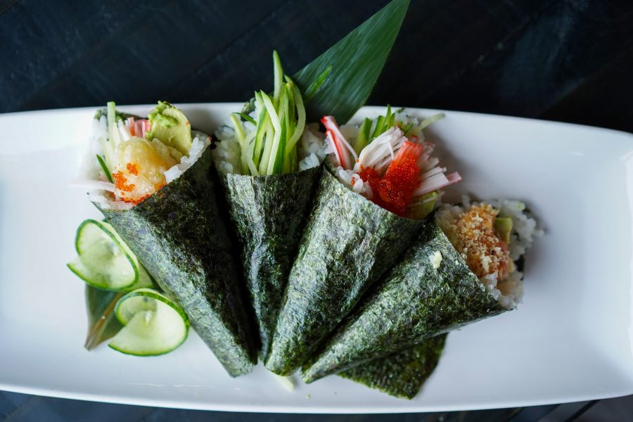 Japanese Hand Rolls (aka Temaki) at Sparkly Japanese & Thai in Vaughan, Ontario