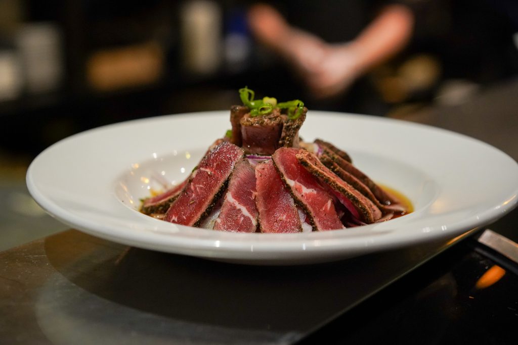 Delicious beef tataki at Sparkly Japanese & Thai Restaurant